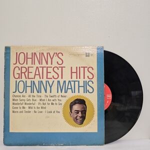 JOHNNY MATHIS Johnny's Greatest Hits 1962 Vinyl LP Columbia CL 1133
